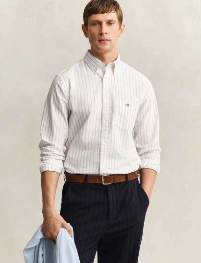 GANT Reg Classic Oxford Stripe Shirt Multi/patterned XL GANT Reg Classic Oxford Stripe Shirt Multi/patterned XL