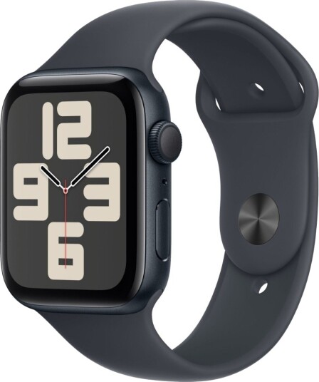 Apple Watch SE GPS 44mm Midnight Aluminium Case with Midnight Sport Band S/M