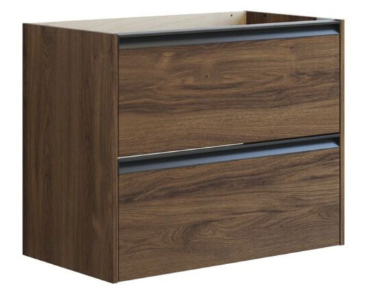 Dansani Inzo Classic Servantskap med Integrert Grep 2 Skuff Brun eik / 80cm