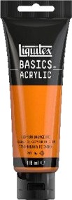 Liquitex Basics 118 ml Kadmiumoransje fargetone 720 Liquitex Basics 118 ml Kadmiumoransje fargetone 720