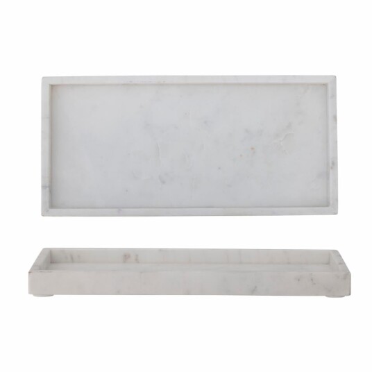 Bloomingville Majsa Tray White Marble 82068110 Bloomingville Majsa Tray White Marble 82068110