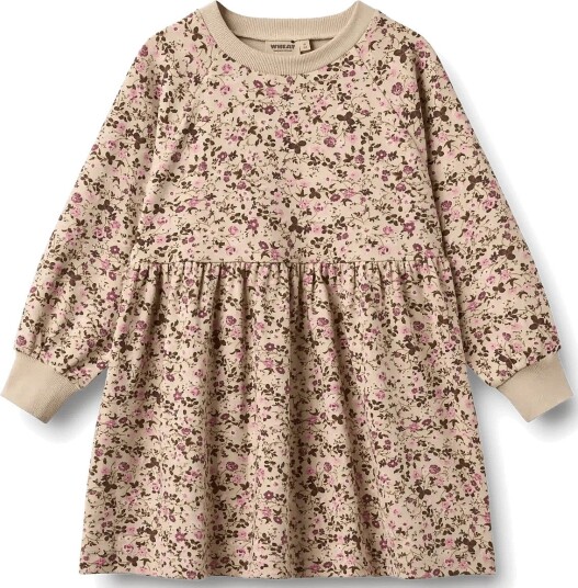 Wheat Jersey Dress L/S Dorthea Beige 152