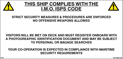 Jo Safety ISPS Gangway board 3 mm alu-sandwich 500 x 1000 IMO 140040D3UX