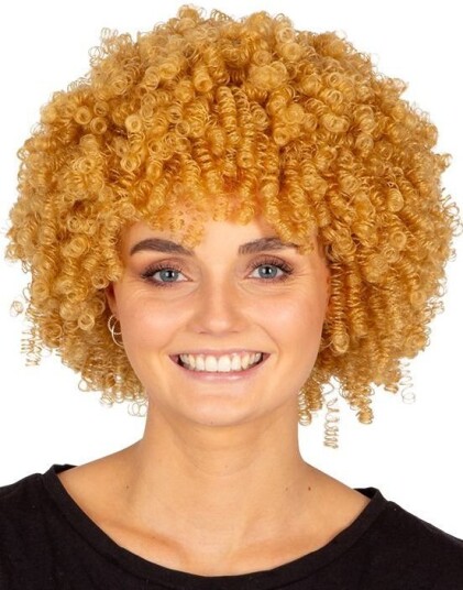 Joker Blond Afro Parykk