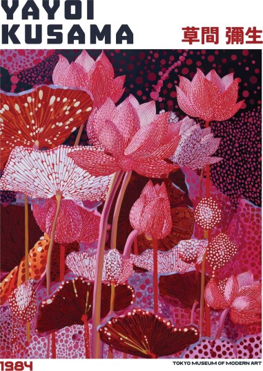 Plakat Yayoi Kusama Lotus Kunstverk