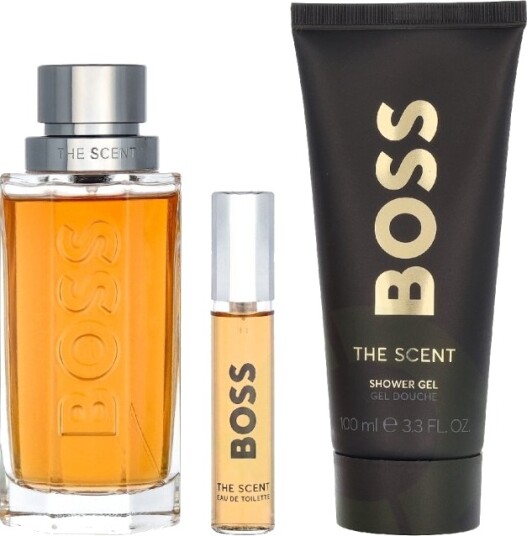 Hugo Boss The Scent Gavesett for menn - 100ml EDT, 100ml dusjgele, 10ml EDT