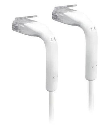 Ubiquiti Unifi - Koblingskabel - Rj-45 (Hann) Til Rj-45 (Hann) - 10 Cm - 3 Mm - Cat 6 - Med Støvel - Hvit (En Pakke 50)