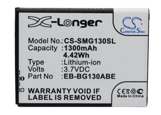 Samsung SM-G130E batteri (1300 mAh 3.7 V)