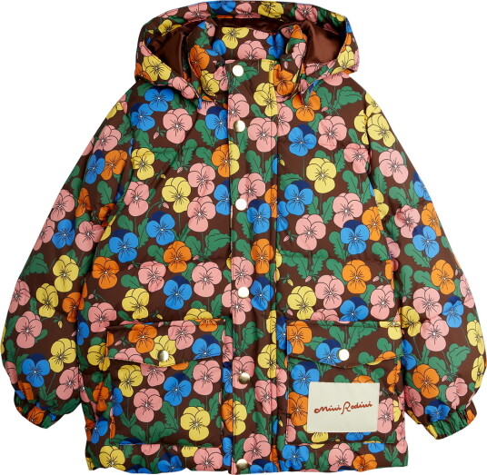 Mini Rodini Violas Aop Heavy Puffer Multi/patterned 104/110
