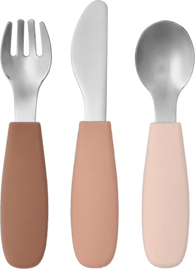 Scandi Living Dine bestikksett silikon 3 deler Blush Scandi Living Dine bestikksett silikon 3 deler Blush