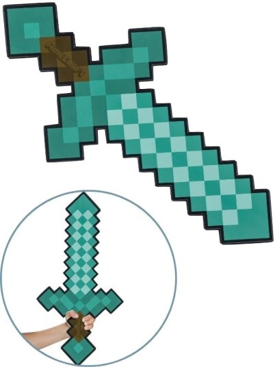 Minecraft Diamantsverd I Skum 43cm