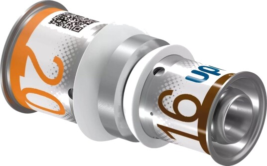 Uponor S-press Plus Reduksjon 20 x 16 mm for Gulvvarme og Radiatorsystemer