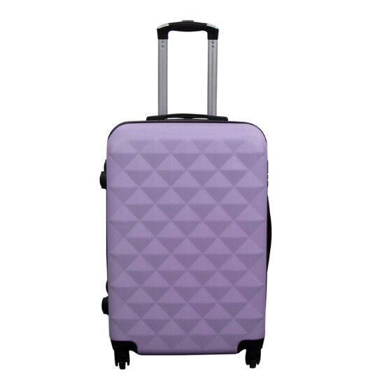 Borg Living Koffert - Hardcase - Str. Mellomstor - Diamant lilla - Smart prisgunstig reisekoffert