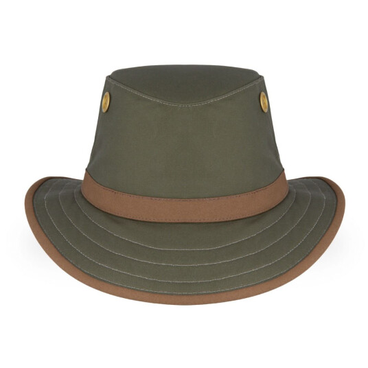Tilley TWC7 Outback Waxed Cotton Green/British Tan Green/British Tan Trim 7 1/8 57cm Tilley TWC7 Outback Waxed Cotton Green/British Tan Green/British Tan Trim 7 1/8 57cm