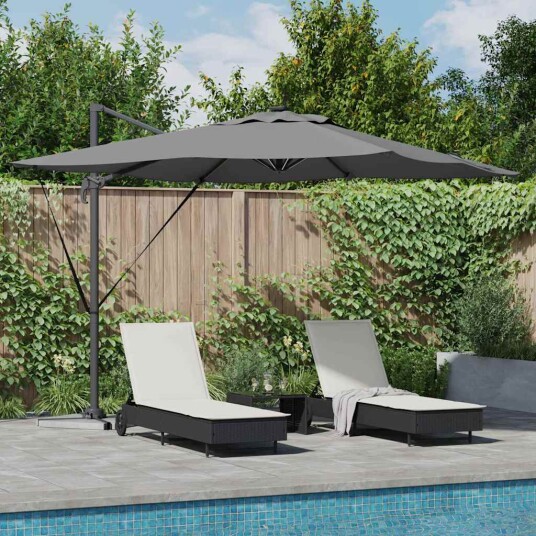  Kantilever Roma Parasol med lås 286 x 285 x 270 cm Aluminium