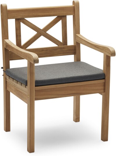 Fritz Hansen - Skagen Chair Cushion, Quickdry Outdoor Foam, Outdoor Textile / Charcoal - Utendørs Puter Og Dyner - Skagerak Design Team - Grå Fritz Hansen - Skagen Chair Cushion, Quickdry Outdoor Foam, Outdoor Textile / Charcoal - Utendørs Puter Og Dyner - Skagerak Design Team - Grå