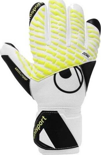 Uhlsport Keeperhansker Fangmaschine Absolutgrip Hn Pro - Hvit/svart/gul Barn, størrelse 4