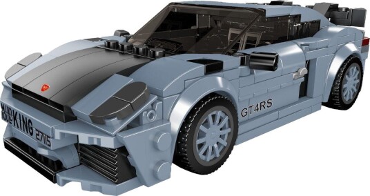 Mould King 718 GT4 RS Modellbil Byggesett Inkl. Utstillingsmonter 8+ År 415 Deler