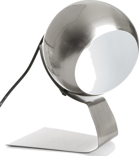 Bordlampe i krommet stål