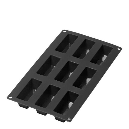 Lékué Silikonform for minibrød 9 hull svart Lékué Silikonform for minibrød 9 hull svart