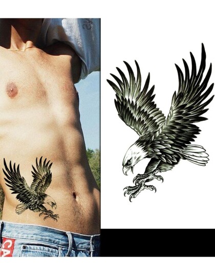 Bald Eagle Fake Tattoo