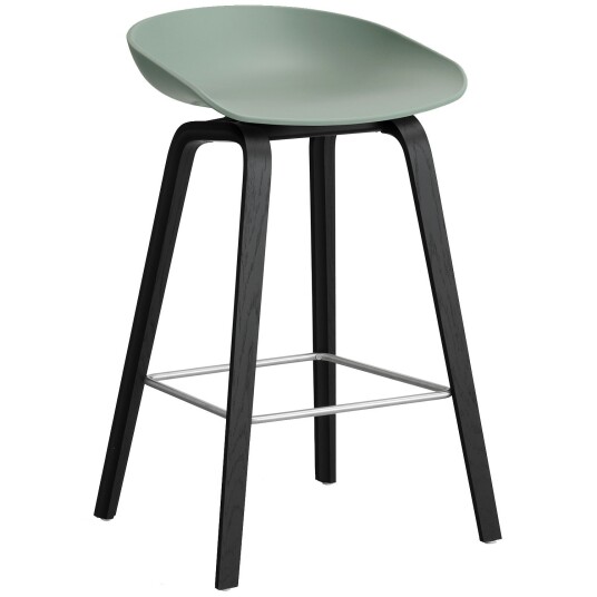 Hay AAS 32 2.0 Barstol 65 cm Svartlakkert Eik / Fall Green