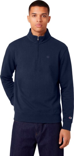 Champion Collegegenser Icons Tonal Half Zip Sweatshirt Blå