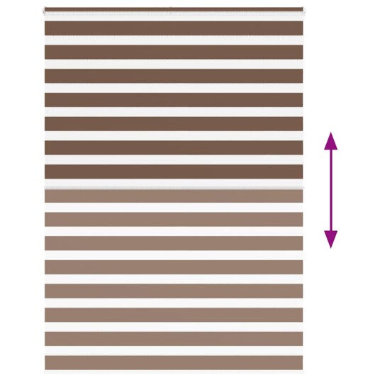Sebragardin brun 155x230 cm stoff bredde 150,9 polyester
