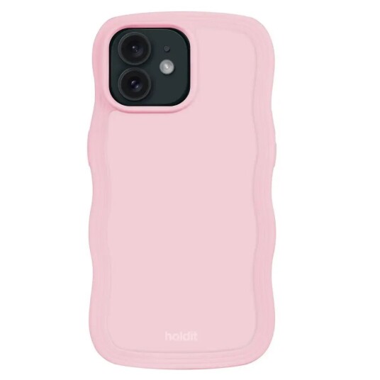 Holdit iPhone 12 / 12 Pro Wavy Deksel - Pink Holdit iPhone 12 / 12 Pro Wavy Deksel - Pink