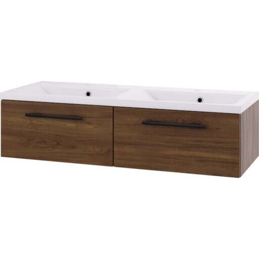 Servantskap Linn Bad Ingrid 120cm 2*1 Skuff Dobbel 110812D2S Servantskap Linn Bad Ingrid 120cm 2*1 Skuff Dobbel 110812D2S