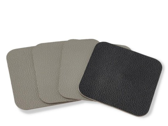 Bitz Coasters Svart-Grå 4stk Bitz Coasters Svart-Grå 4stk