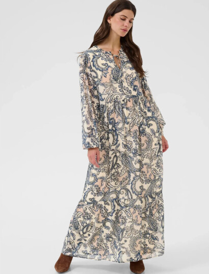 Cream Crbea Dress   Multi/patterned   40