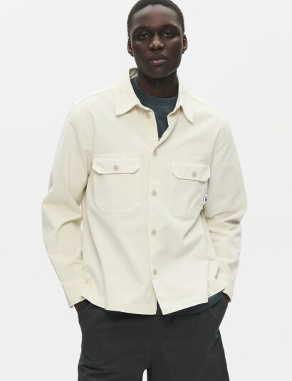 WOOD WOOD Wwclay Overshirt 25427 Cream M WOOD WOOD Wwclay Overshirt 25427 Cream M