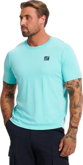 Revolutionrace Easy T shirt Herre Antigua Turquoise XL Herre Overdeler T skjorter