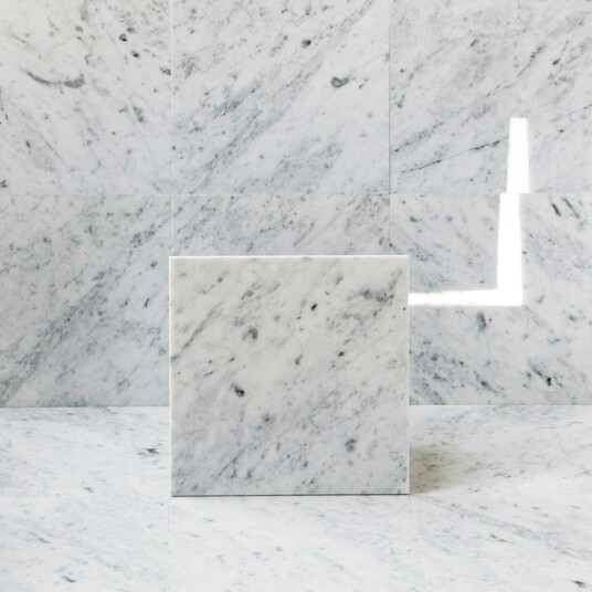 Marmor Arredo Carrara C Polert Hvit 15x15 cm
