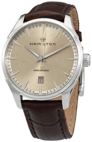 Hamilton Herreklokke H32475520 Jazzmaster Beige/Lær Ø40 mm