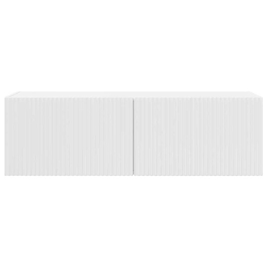TV Veggskap Glanset Hvit 60 x 31 x 29.5 cm Konstruert tre