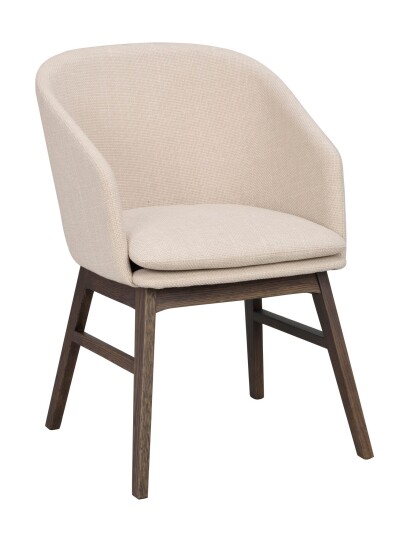 Rowico Home Windham lenestol Beige stoff/brun eik bein Beige