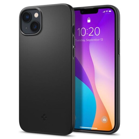 Spigen Thin Fit Mobildeksel for iPhone 14 Plus Svart Spigen Thin Fit Mobildeksel for iPhone 14 Plus Svart