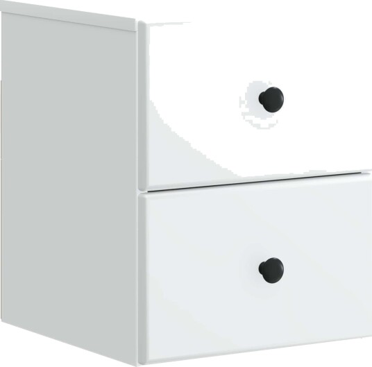Vegghengt Nattbord Hvit 34,5 x 33 x 40 cm Konstruert tre