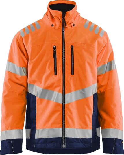 Blåkläder Vinterjakke 4780 Varsel, Oransje/Marineblå 4XL