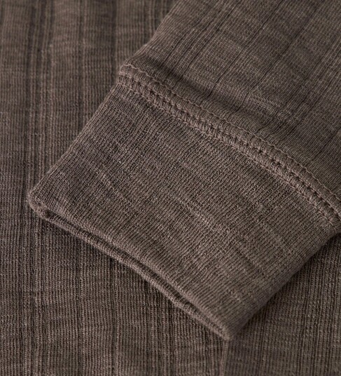 Name It NBMWang Wool Needle Longjohn Solid Noos Brown 62