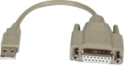 M Cab   Joystickadapter   Usb Hann Til 15 Pin D Sub Db 15 Hunn   20 Cm