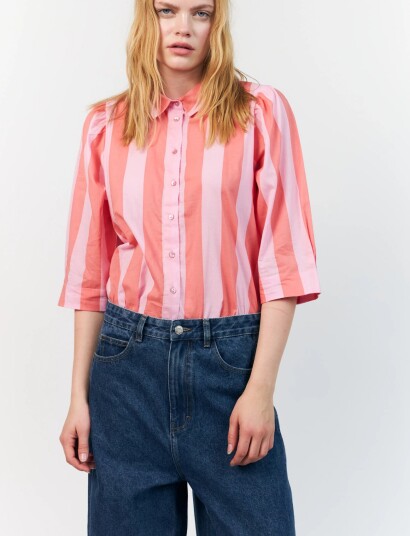 Lollys Laundry Bonoll Shirt Ss   Pink   XXL