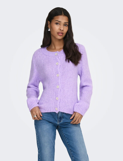 JDY Jdydinea L/S Button Cardigan Knt Noos Purple S JDY Jdydinea L/S Button Cardigan Knt Noos Purple S