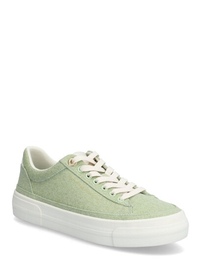 Tommy Hilfiger Th Foxing Platform Washed Canvas Green 41
