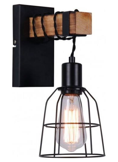 Italux Wall Lamp For The Bedroom Black Ponte Wl-4290-1-L
