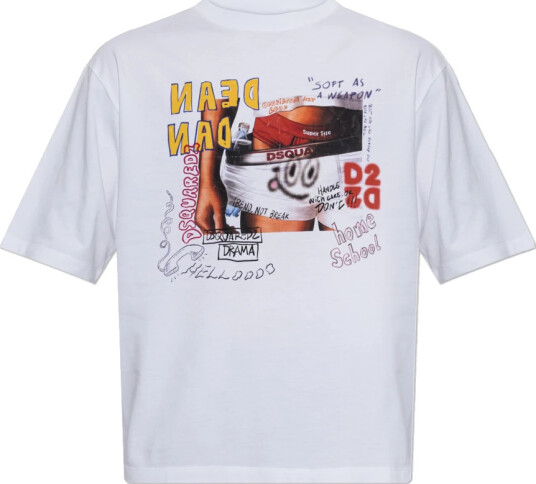 Dsquared2 Herre Topper Hvit M, Dsquared2 Herre Topper Hvit M,
