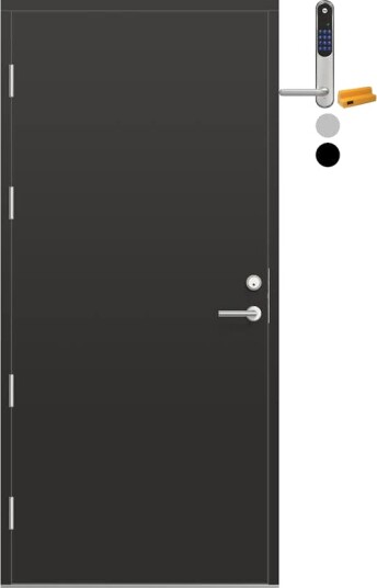 Ytterdør Bygg1 Fjell 09 med Yale Doorman Classic Home