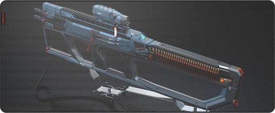 Krux Space Gun XXL Gaming Musematte Svart Krux Space Gun XXL Gaming Musematte Svart